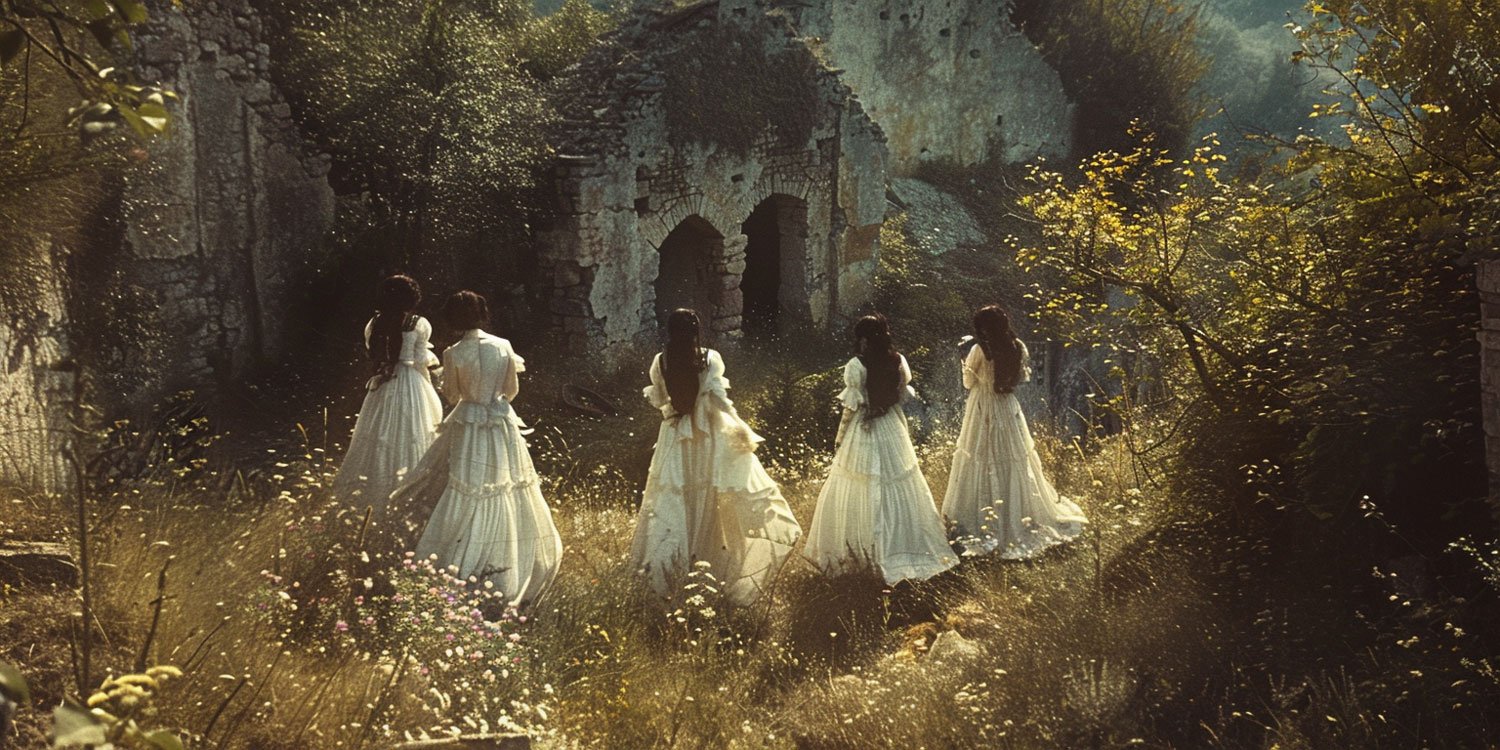 Circle of the Eldritch Bloom - Girls in white gowns