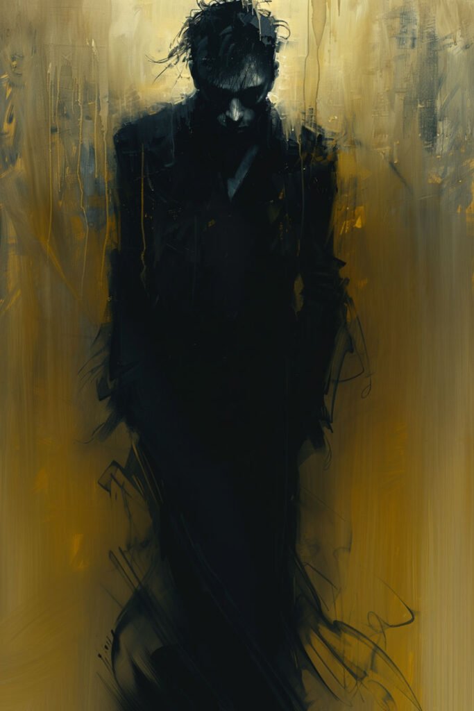 Julian Reiss, Shadow Trader dressed in black suit