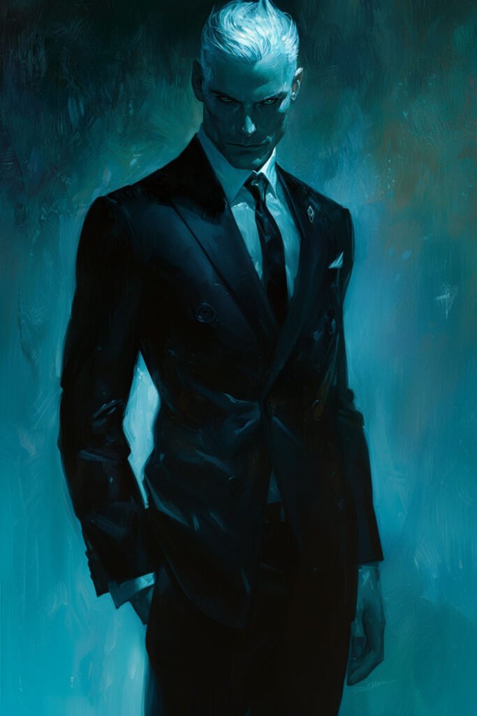 Orion-Armitage in a nice suit in the dark