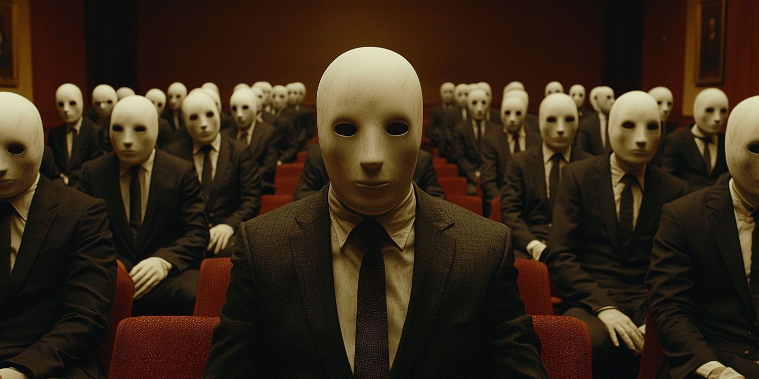 Societal Influence Metrics (SIM) - Orion Armitage's Instrument of Control scary men in white mask