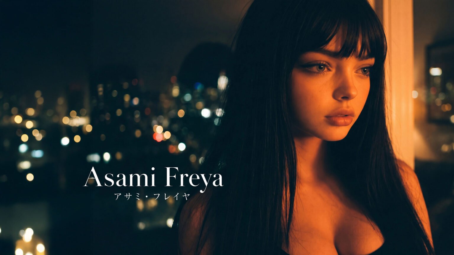 Asami Freya: Before You Hear Her Sing 1 Asami Freya, at night by the window
