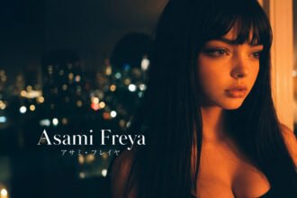Asami Freya, at night by the window